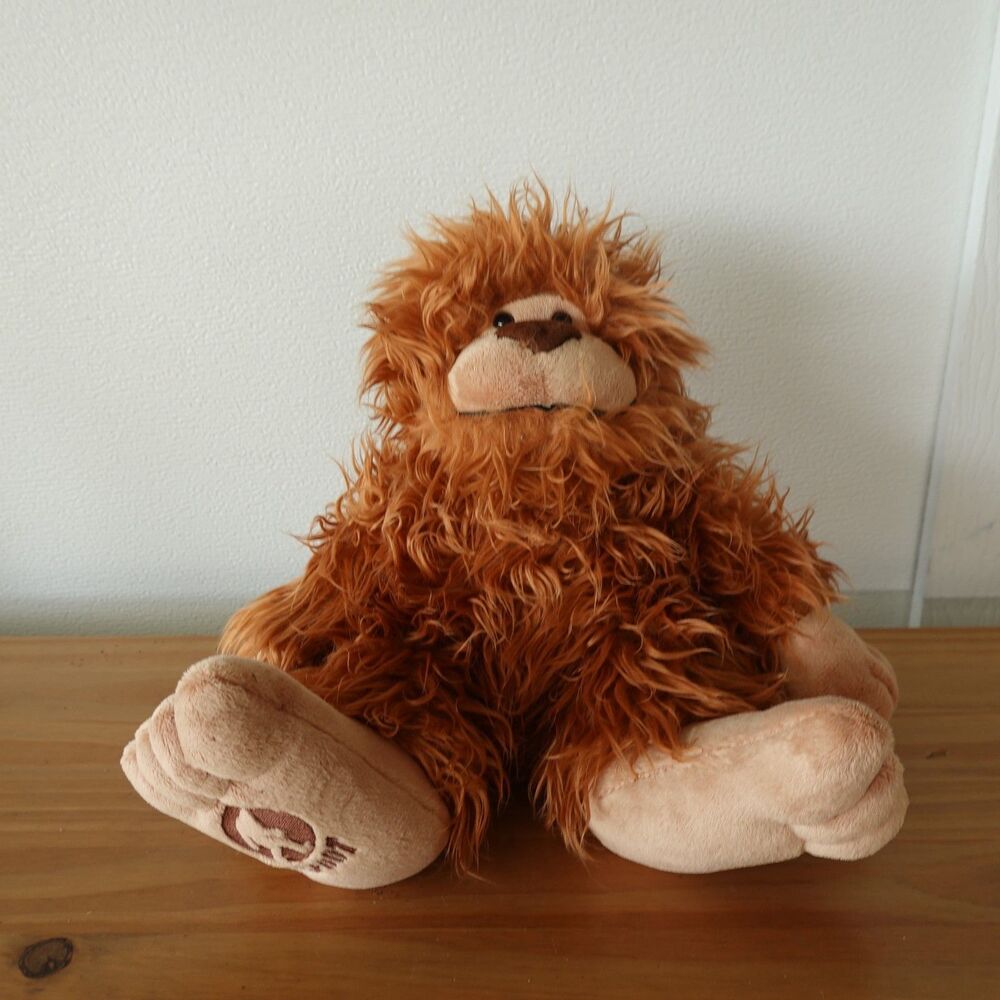 Aurora Bigfoot Plush 10" Stuffed Animal Big Foot Brown Tan Shaggy Fuzzy